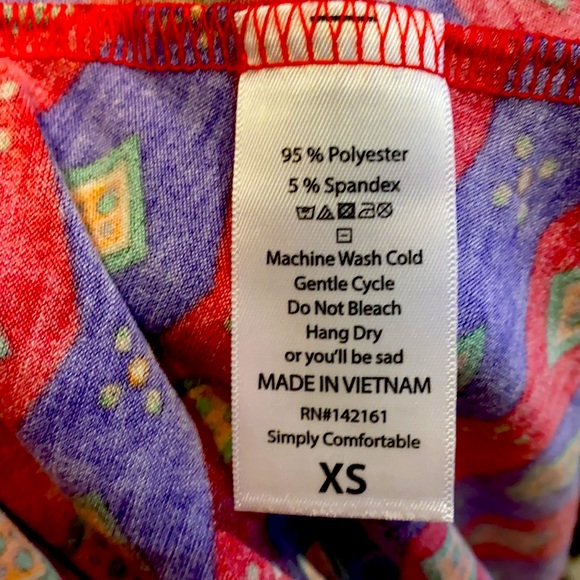 Lularoe Carly Hi Low Dress front pocket XS NWT - Picture 4 of 8